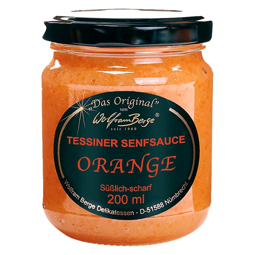 Wolfram Berge Tessiner Senfsauce Orange 200ml